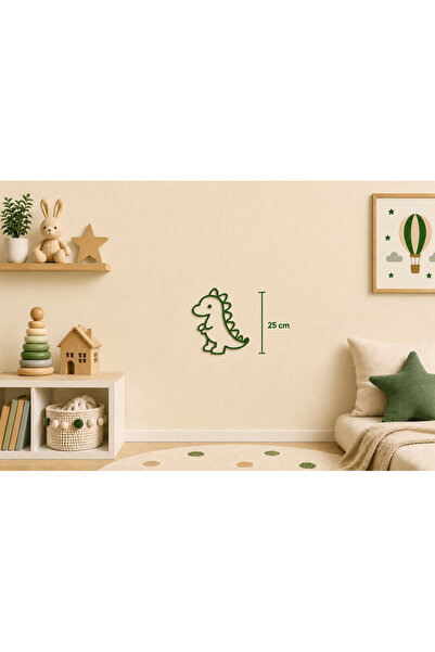 AKTASTORE Cute Dinosaur Figure Children's Room Wall Decoration - 25 cm