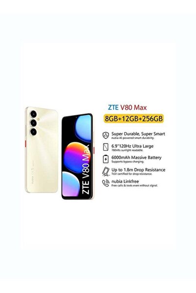 ZTE V80 Max 6.9-inch HD+ 120Hz 8G+12G RAM 256GB 6000mAh 50MP AI Triple Camera...
