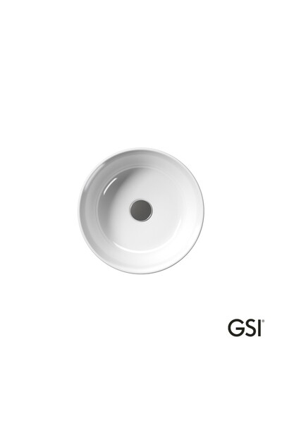 GSI Kube-X Επικαθήμενος Νιπτήρας Πορσελάνης Φ40 White