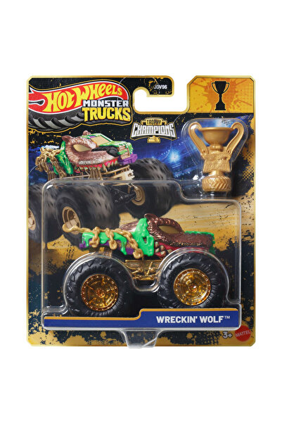 HOT WHEELS Monster Truck Kupali Trophy Champions Wreckin Wolf Jdv96/Jmv65