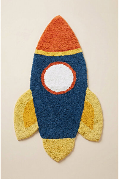 Uzay Desenli Tufting Rug Çocuk Halısı