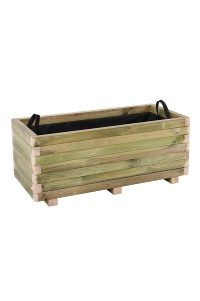 woodwell FLOWER POT WOOD Ζαρντινιέρα, Εμποτισμού Pine, Απόχρωση Φυσικό, 90x40...
