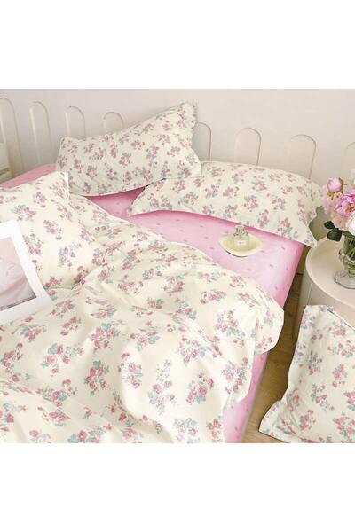 Epavlis Homeware Σετ σεντονιών από βαμβακερό σατέν 4 τεμαχίων για διπλό κρεβά...