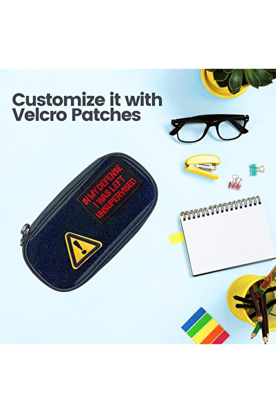 Project Nomad Tacti-cool Pencil Case – Large Pouch for School/Office Supplies, Multiple Pen Section & add-on accessories