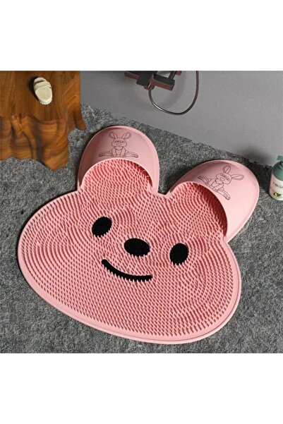 Arabest Bunny Shower Foot Scrubber Mat, Silicone Foot Scrubber in Shower, Ant...