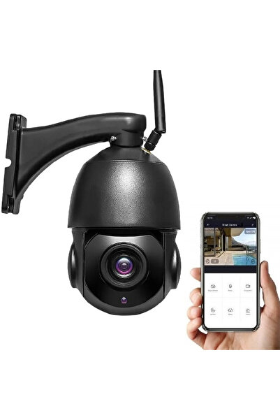 OnShop Camera de supraveghere exterioara profesionala, 8MPX 4K, rotire, ledur...