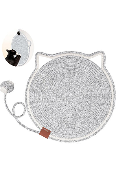 Simply Joy Saltea pentru pisici, rotundă, Simply Joy, 2 în 1, din bumbac, juc...