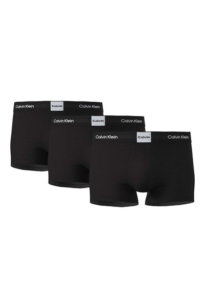 Calvin Klein Boxeri bărbați, pachet de 3 - Imprimeu cu logo iconografic S