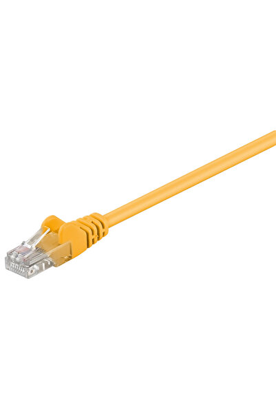 goobay GΟOBAY καλώδιο δικτύου 68336, CAT 5e U/UTP, CCA, PVC, 0,5m, κίτρινο