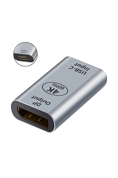 POWERTECH αντάπτορας USB-C σε DisplayPort PTH-097, 4K/60Hz, γκρι
