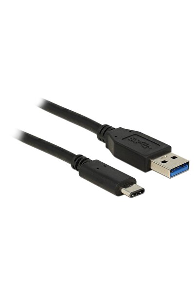 DELOCK USB Καλώδιο από USB 3.1 Type-A σε USB Type-C, Black, 1m