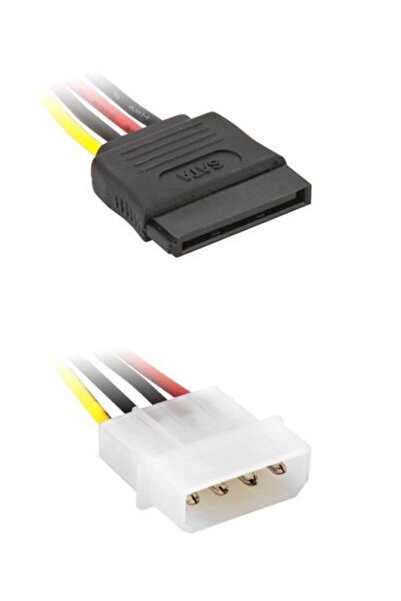 POWERTECH Καλώδιο SATA 15 ακίδων (θηλυκό) σε IDE 4 ακίδων (αρσενικό) CAB-W011...