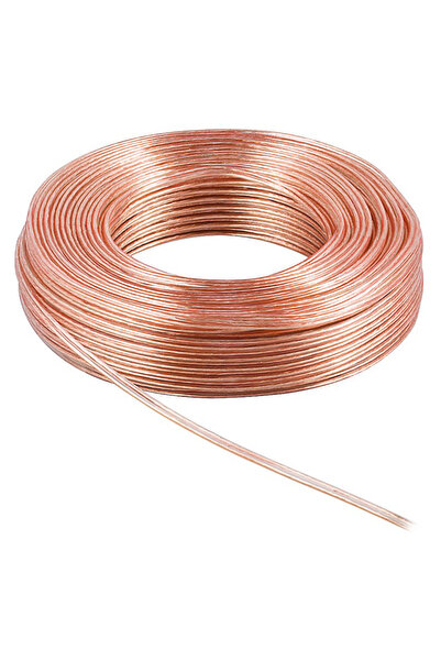 POWERTECH καλώδιο ήχου 2x 0.50mm² CAB-SP017, Copper, 10m, διάφανο