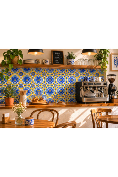 cyatelier Kitchen Countertop Sticker |   Self-Adhesive Tile Covering |   Bath...