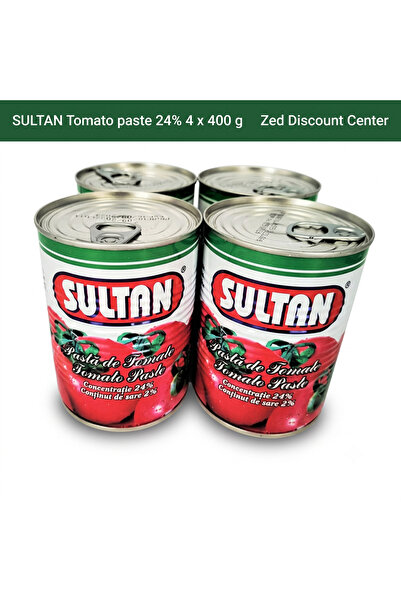 Sultan Pastă de roșii 24% 4 x 400 g
