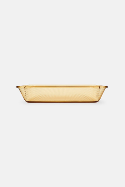 Sharp Chef Rectangle Glass Bakeware, Crystal Brown