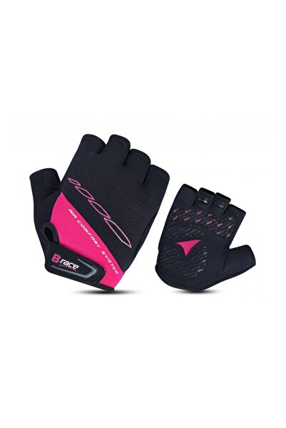 OEM MANUSI B-RACE CU GEL NEGRU/FUXIA, L
