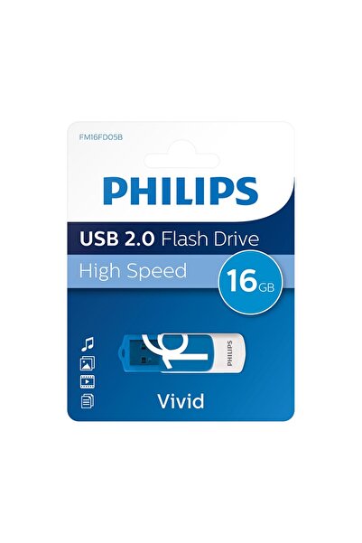 Philips USB 2.0 16Gb Vivid Ocean Blue
