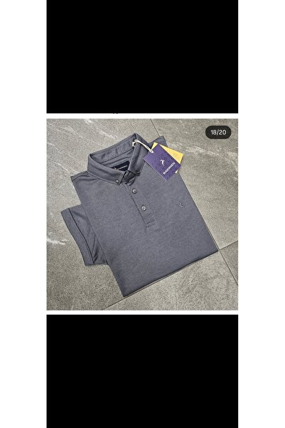 Cinar erkek giyim Men's Polo Neck T-Shirt Slim Fit Combed Cotton Short Sleeve...