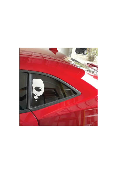 Amo-Stickers Sticker Auto Dead Face 45cm Alb