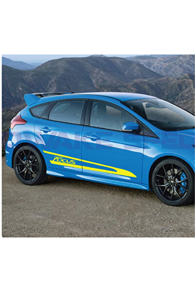 Amo-Stickers Stickere Auto FORD Focus laterale Alb