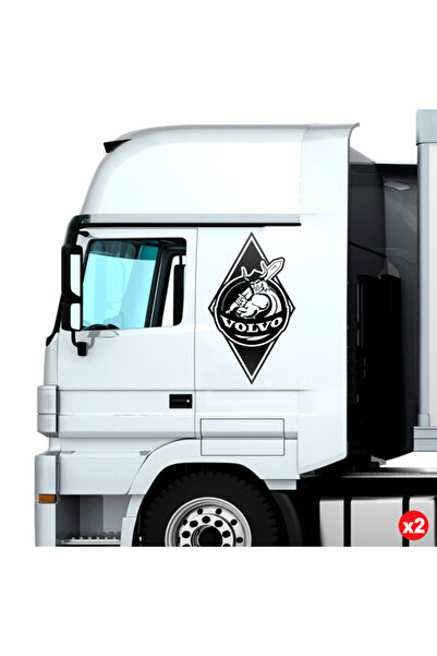 Amo-Stickers Αυτοκόλλητο φορτηγού VOLVO Viking 120 εκ. Σκούρο γκρι