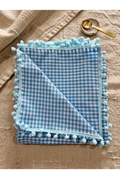 Dantelux 170X170 см Покривка за маса Pitikare с помпони, Покривка за пикник, ...