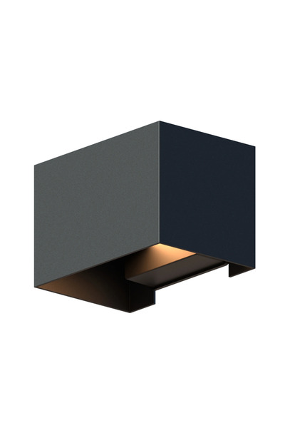 Calex Lampa de perete de exterior LED Venice, lumina alba calda, 7W, IP54, Negru