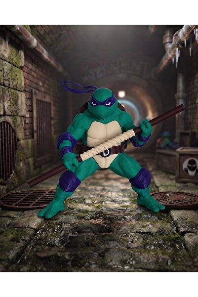 3DcraftTr Ninja Kaplumbağalar Donatello Aksiyon Figürü 25 cm - Koleksiyon Serisi
