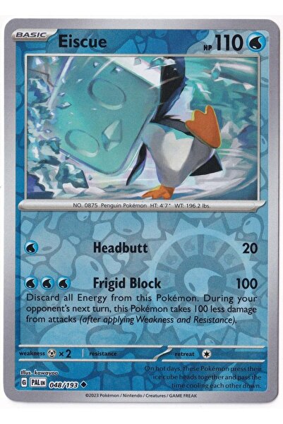 Pokemon Eiscue [Reverse Holo] 048/193 - Paldea Evolved - Card (Mint)