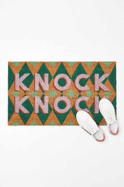 Chalevienne Knock Knock Natural Coconut Fiber (Coir) Door Mat 45X75 cm
