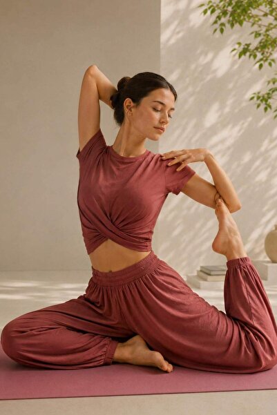 DeFacto Wıde Leg Standart Paça Standart Boy Modal Sporcu Pantolon H1198AX26HS