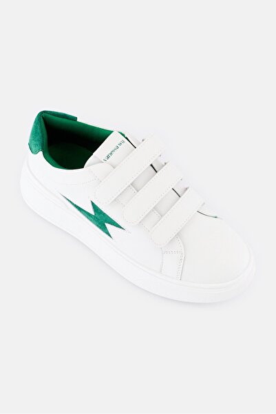 Vanessa Wu Women Fanny Velcro Closure Casual Shoes, White
