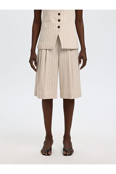 SELECTED Bermudashorts Leinenmix