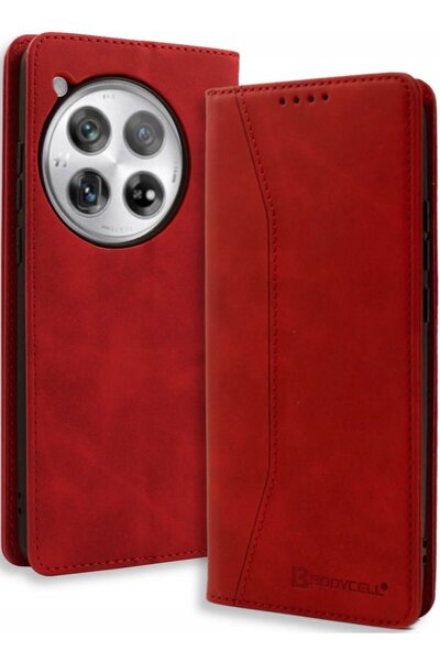 Bodycell Θήκη OnePlus 12 Book Case Πορτοφόλι - Red