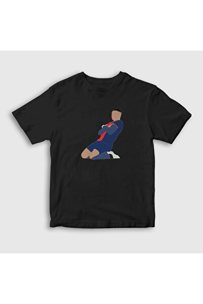 Presmono Tricou de fotbal negru Kylian Mbappe pentru copii unisex 615396tt