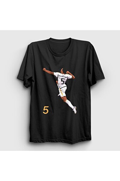Presmono Tricou de fotbal unisex negru Jude Bellingham Goal 615360tt