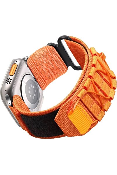 Orso Λουράκι Nylon Tactical Orange Apple Watch 38/40/41/42mm Series 10/11