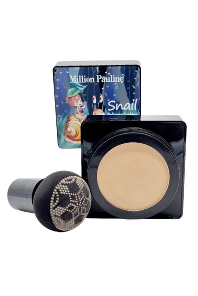 Million Pauline Fond de ten,CC Crema cu Acoperire Naturala si Efect de Matifiere,SNAIL-cu buretel