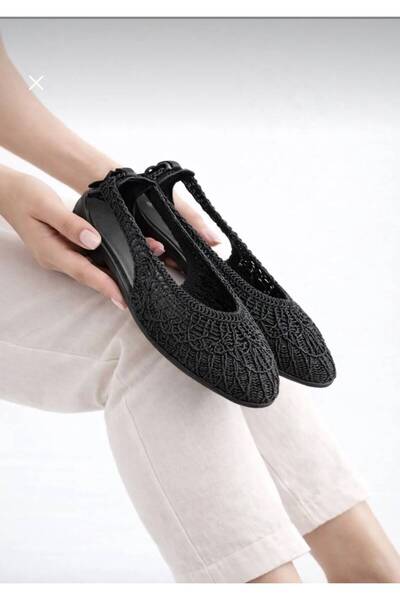 KANTEX Women's Knitted Ballerina Shoes Casual Comfortable Breathable Women's ...