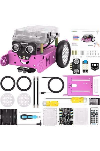 MakeBlock مجموعة روبوت mBot، مشاريع STEM للأطفال من سن 8-12 سنة، تعلم البرمجة...