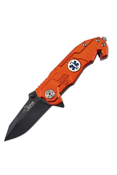 ALPINPRO Σουγιάς Tactical Alpin Outdoor D-2 Steel 16443OR Πορτοκαλί