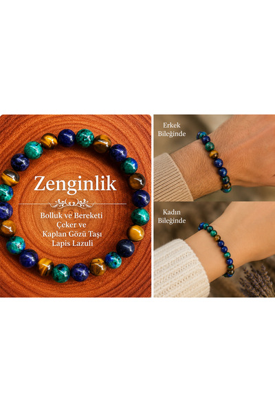 best bioenerji taş terapi Wealth Natural Stone Bracelet |   Certified 8 mm