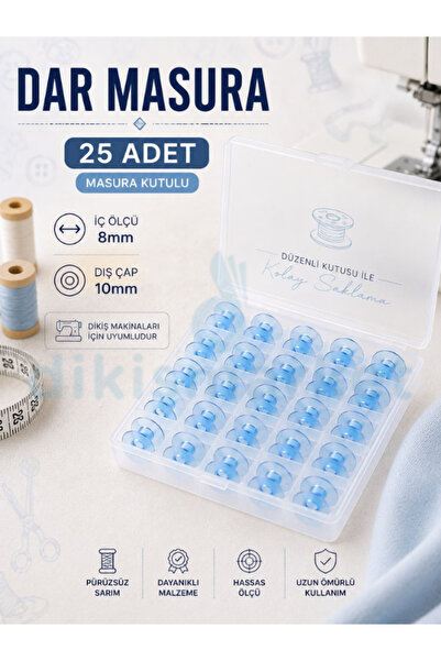 Household Family Sewing Machine NARROW bobbin 25 pcs with box