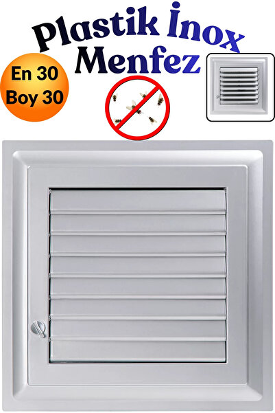 KAYRA LEATHER CRAFT 30 X 30 cm Gray Plastic Grille - Ventilation Cover Grille...