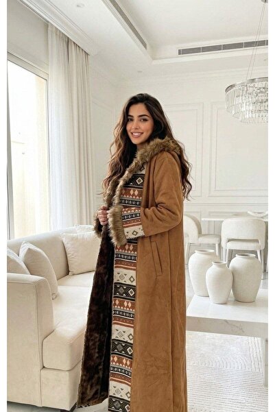 alqarat "Asala" Winter Luxury Fur Coat with Heritage Trim