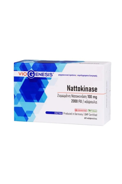 Viogenesis Nattokinase 100mg 2000FU, 30caps
