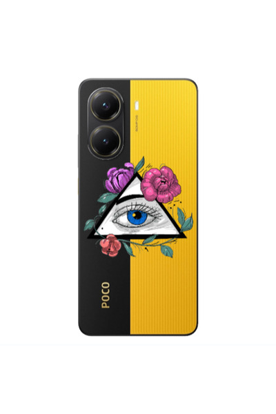 Other Xiaomi Poco X7 Pro Eye and flower Transparent Silicone TPU Θήκη