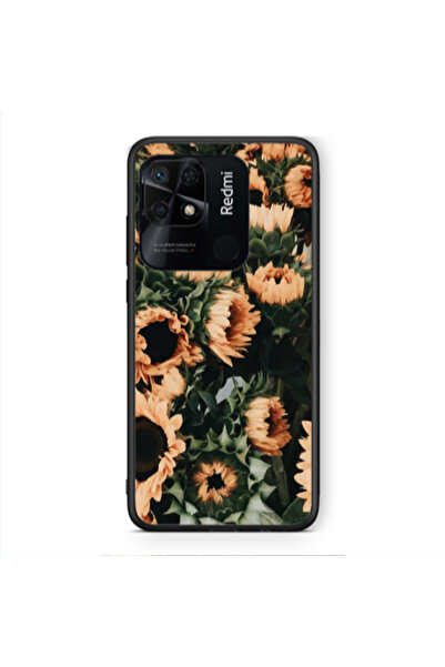 Other Xiaomi Redmi 10C Sunflowers Black Glossy Θήκη