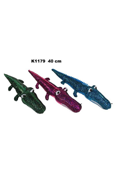 OEM Crocodil din plus Sun-Day 40 cm, moale, cu paiete, multicolor, 1 buc